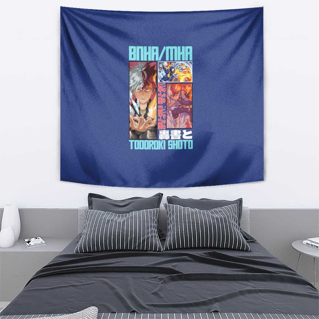 Todoroki Shoto My Hero Academia Tapestry Anime Style