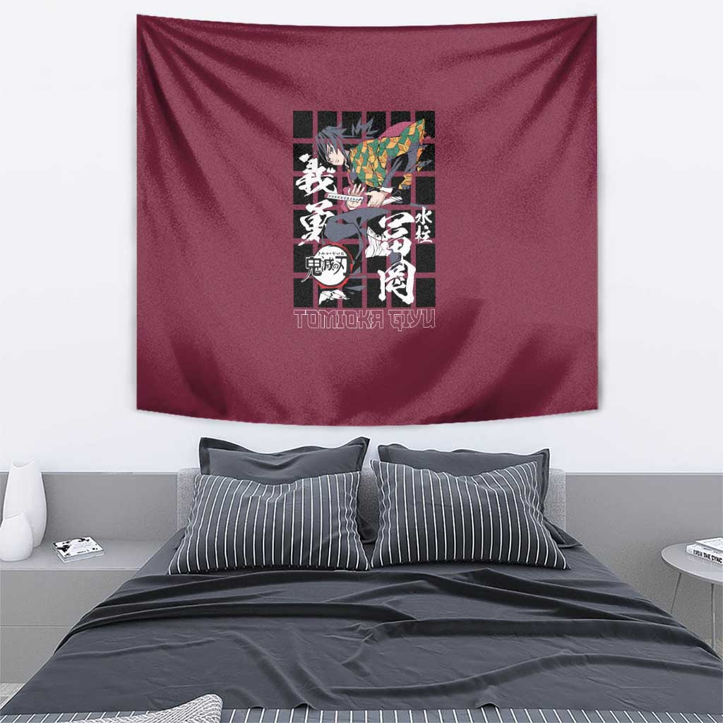 Tomioka Giyu Demon Slayer Tapestry Anime Style