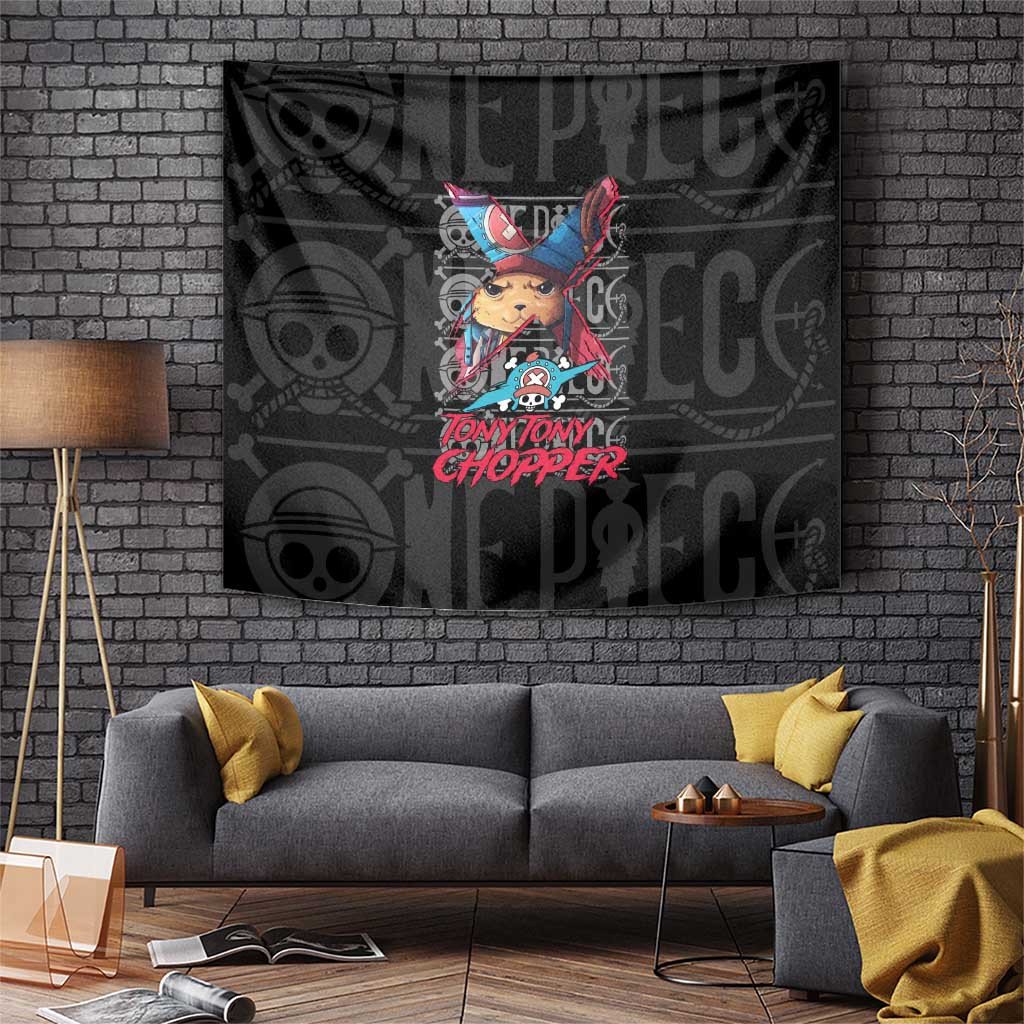 Tony Tony Chopper One Piece Cute Reindeer Doctor Tapestry In Backpack Mode Anime Style