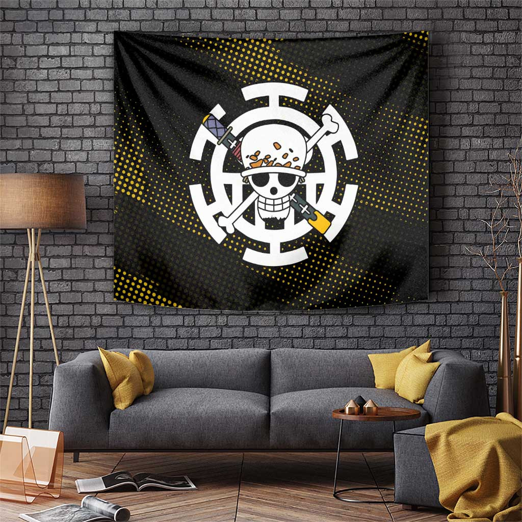 Trafalgar D Law Tapestry With Surgeon Of Death Anime Graphics