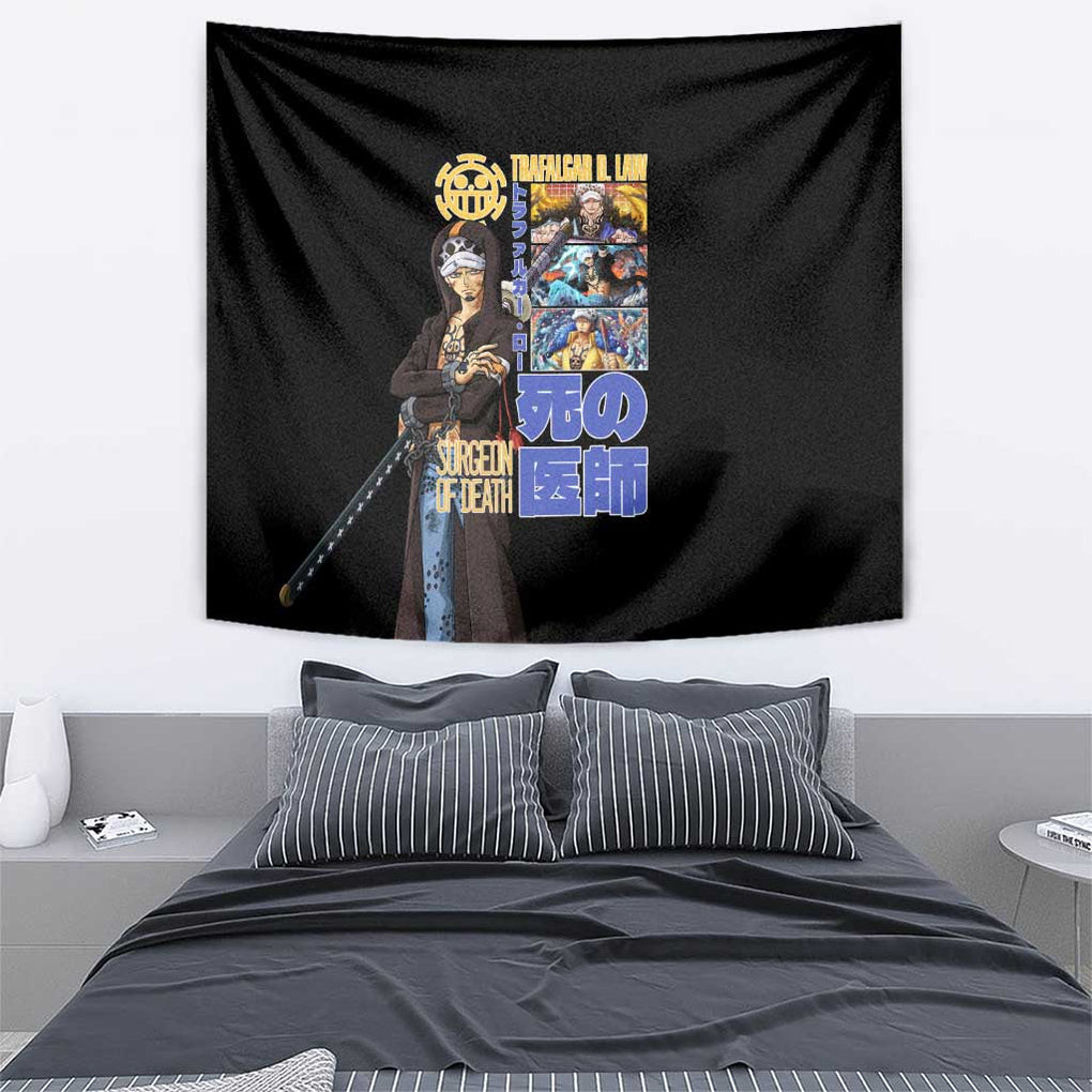 Trafalgar D Law V3 One Piece Tapestry Anime Style
