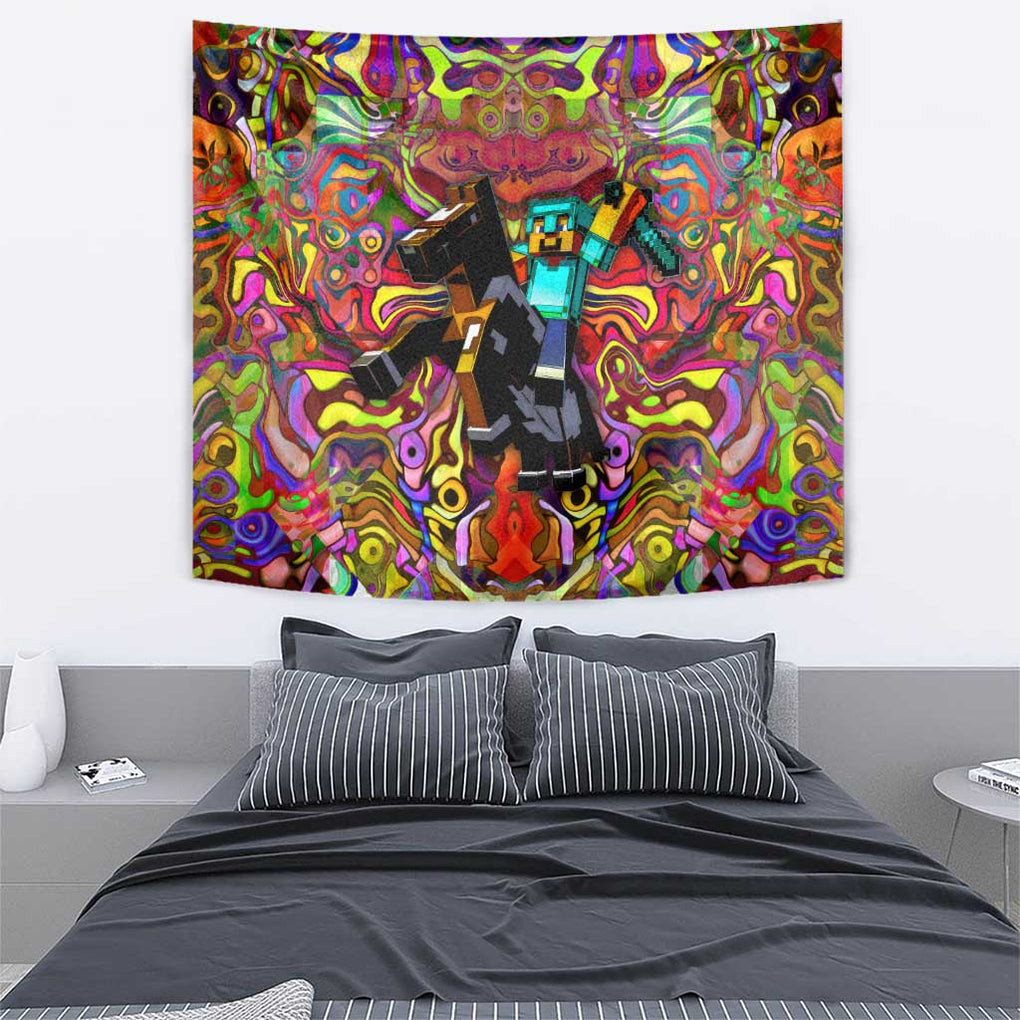 Trippy Minecraft Tapestry Trippy Style