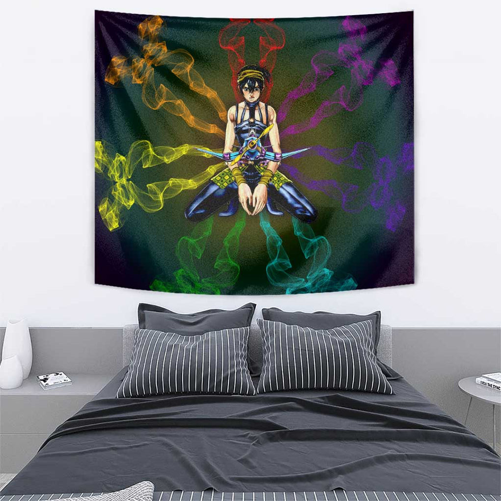 Trippy Narancia Lil Bomber Jojos Bizarre Adventure Tapestry Trippy Style