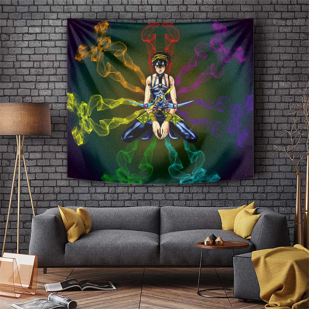 Trippy Narancia Lil Bomber Jojos Bizarre Adventure Tapestry Trippy Style