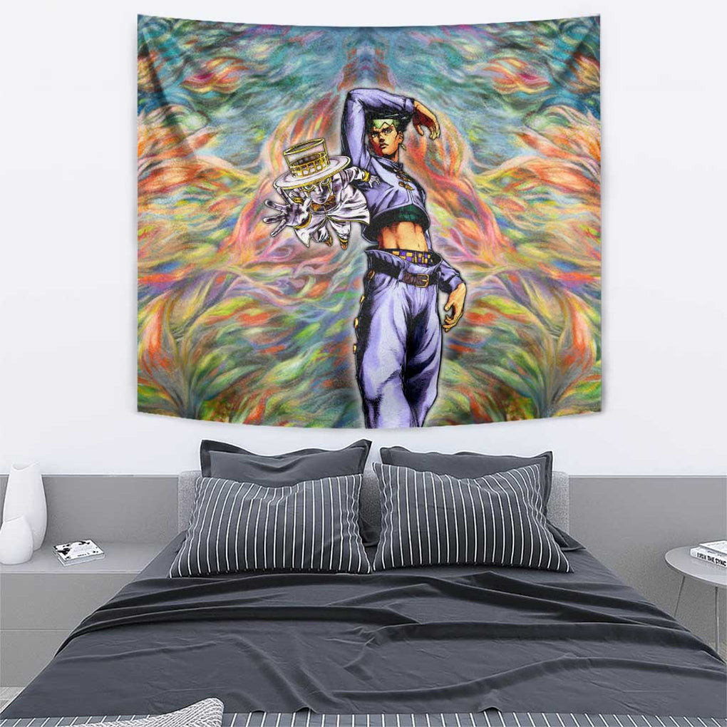 Trippy Rohan Kishibe Heavens Door Jojos Bizarre Tapestry Trippy Style