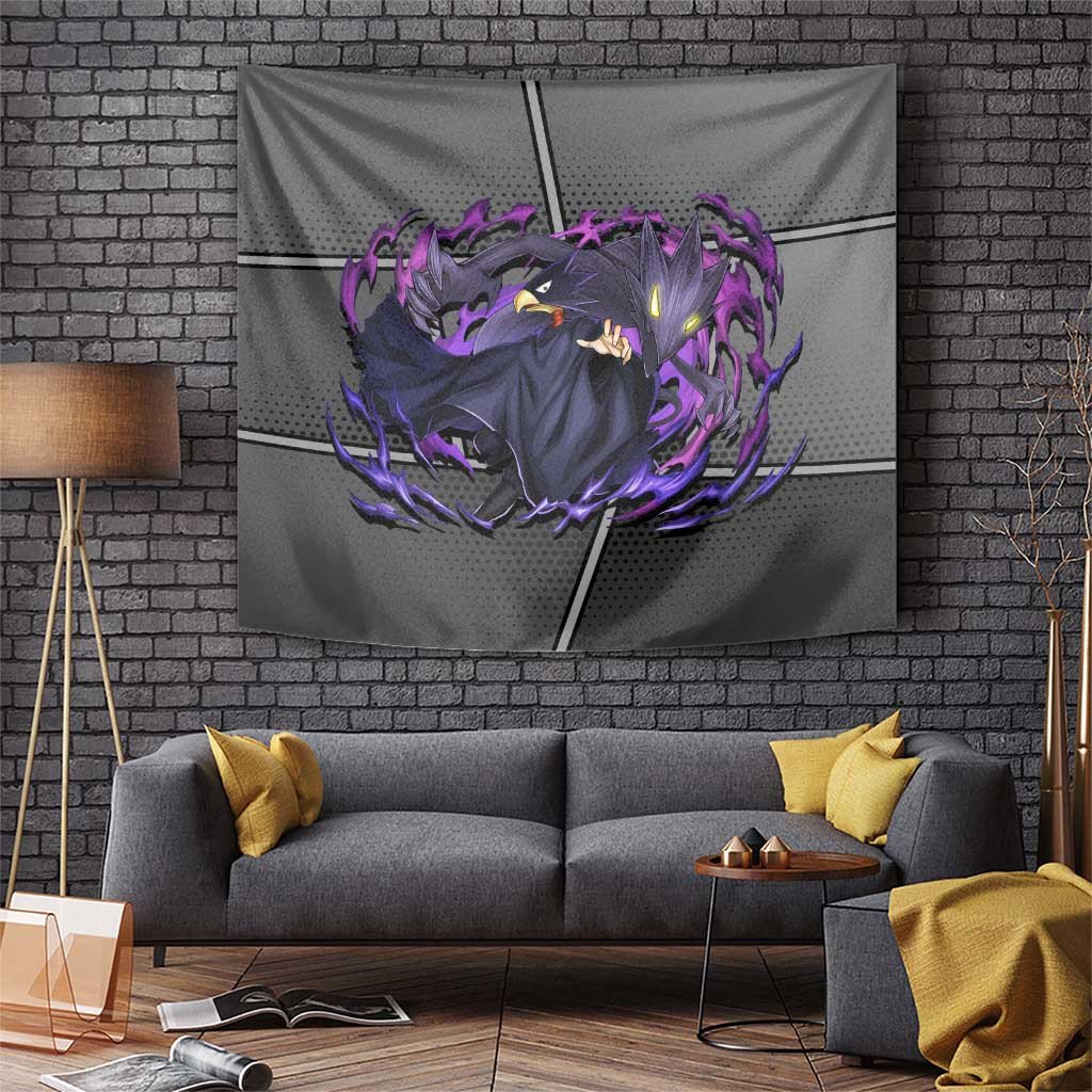 Tsukuyomi My Hero Academia Stealth Hero Tapestry With Moonlight Energy Anime Style