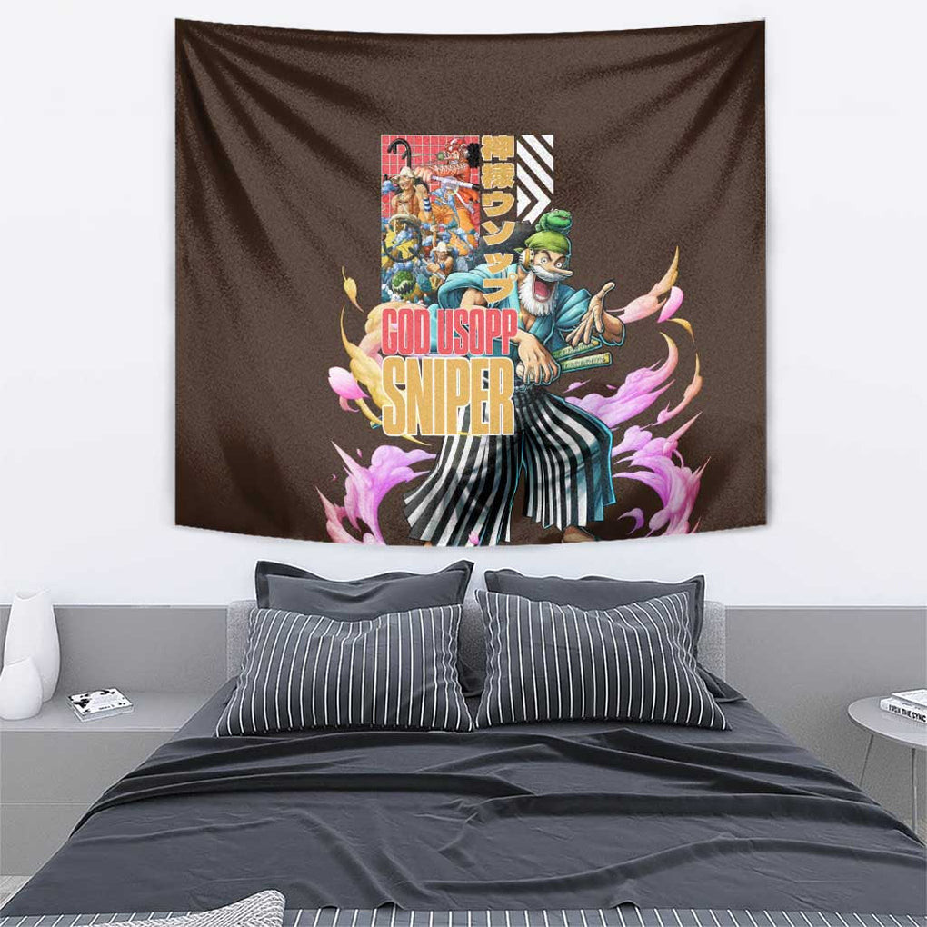 Usopp V2 One Piece Tapestry Anime Style