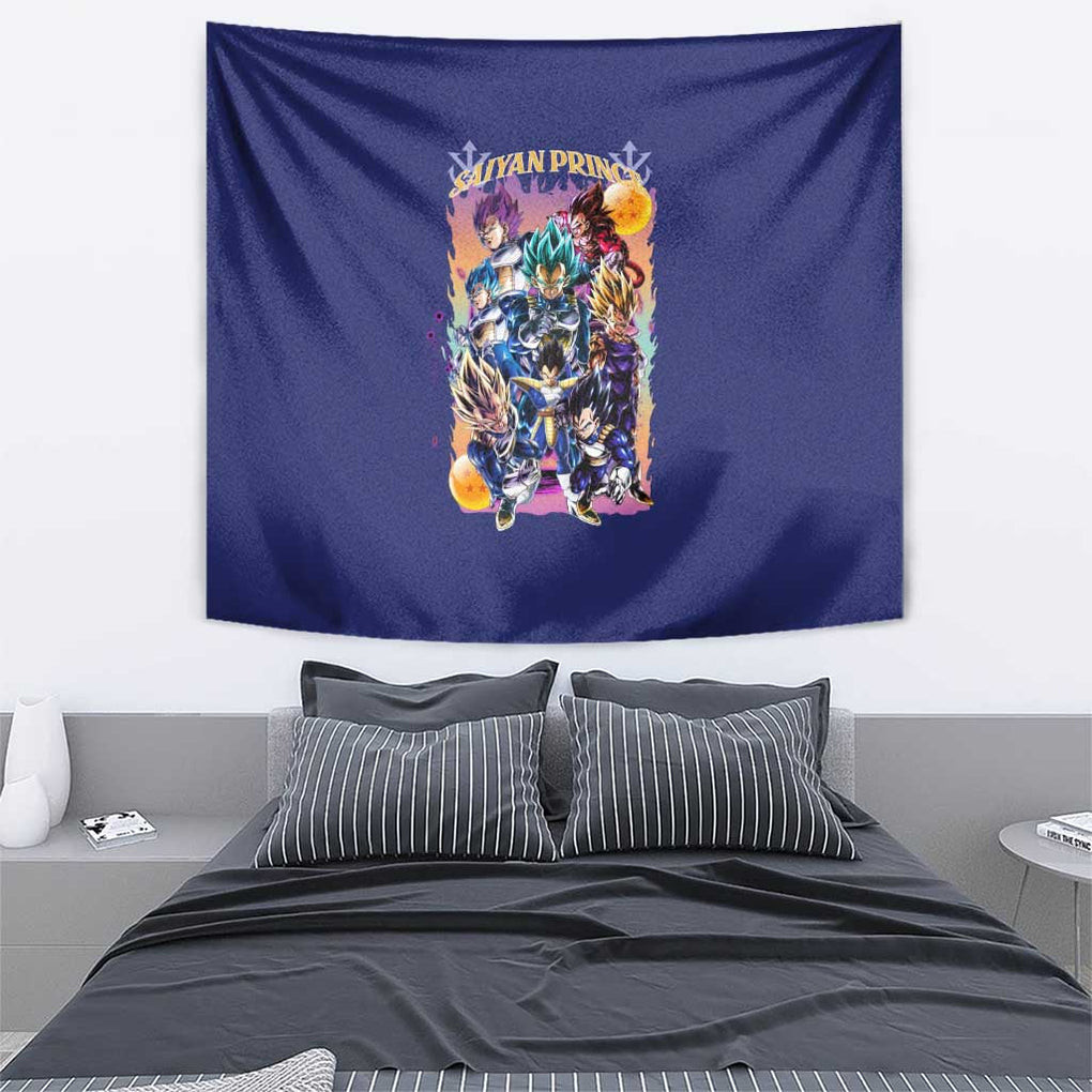 Vegeta V4 Dragon Ball Z Tapestry Anime Style