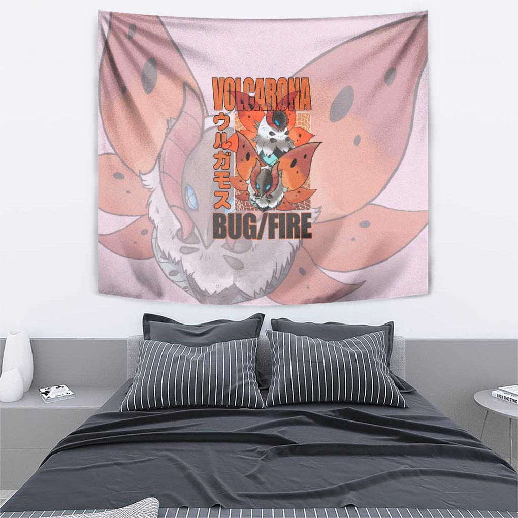 Volcarona Poke Tapestry Japan Anime Style