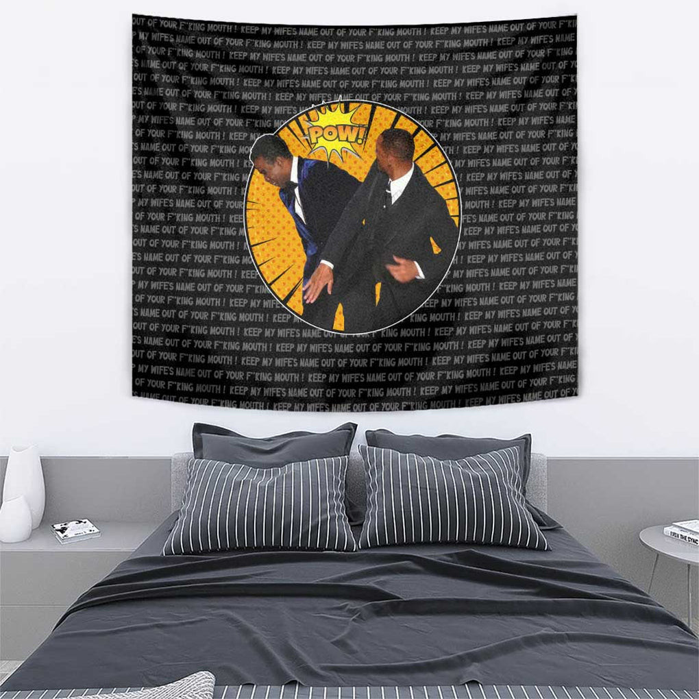 Will Smith Slaps Chris Rock Meme Tapestry Funny Meme Art Style