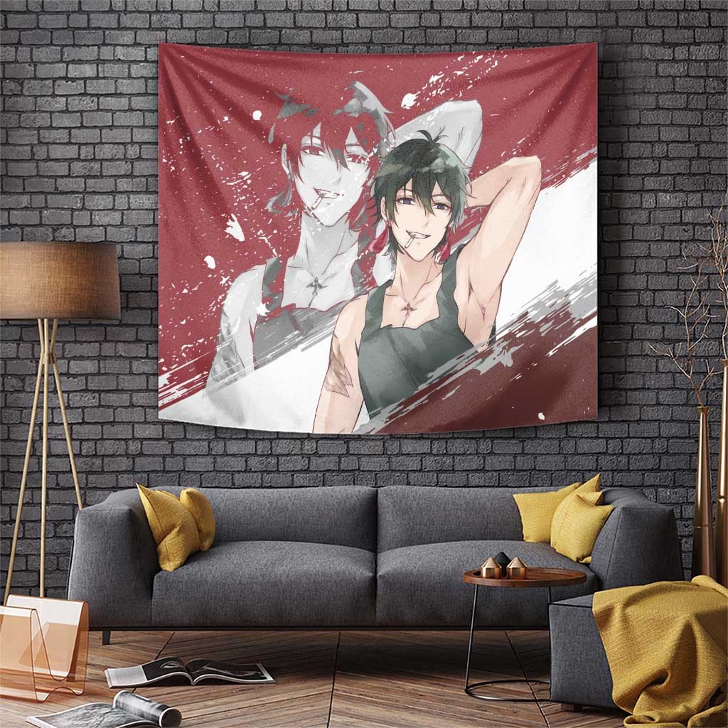 Yakumo Murai Blue Period Gentle Creative Tapestry With Calm Expression Anime Style