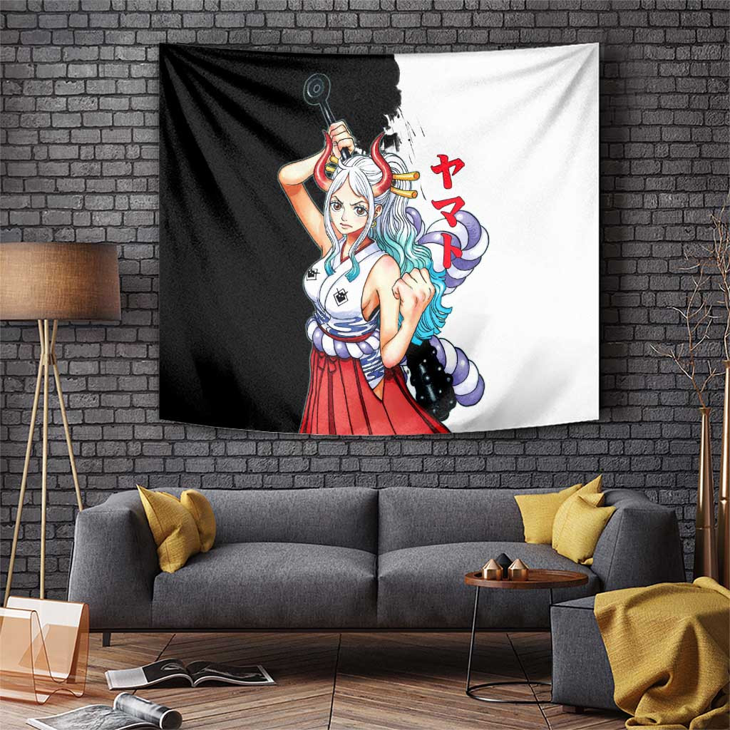 Yamato One Piece Tapestry With Oden Tribute And One Piece Character Print