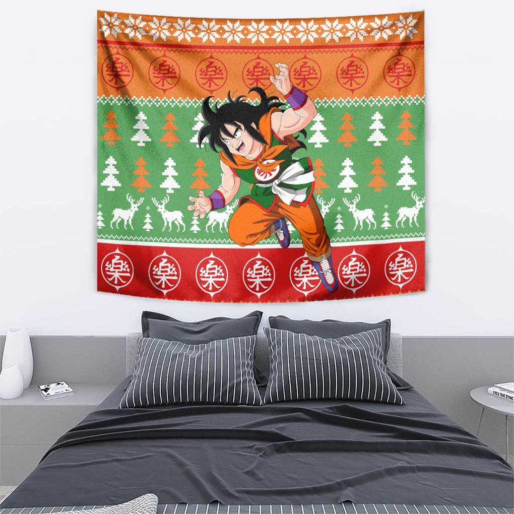 Yamcha Dragon Ball Tapestry Anime Mix Christmas Style