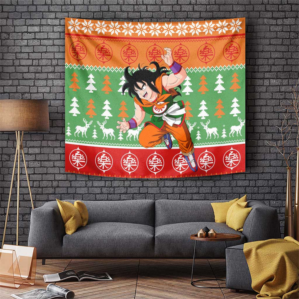 Yamcha Dragon Ball Tapestry Anime Mix Christmas Style