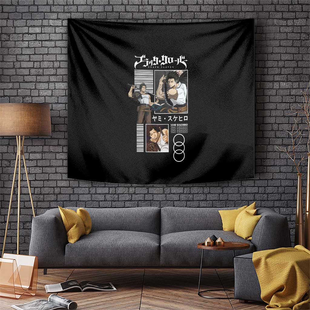 Yami Sukehiro Black Clover Tapestry
