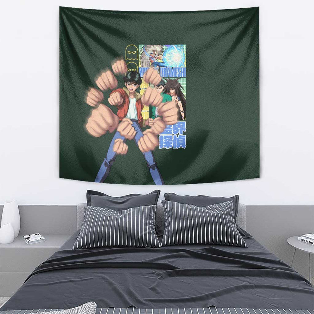 Yusuke Urameshi V3 Yuyu Hakusho Tapestry Anime Style