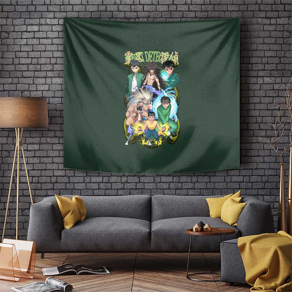 Yusuke Urameshi V4 Yuyu Hakusho Tapestry Spirit Detective Action In Japan Anime Style