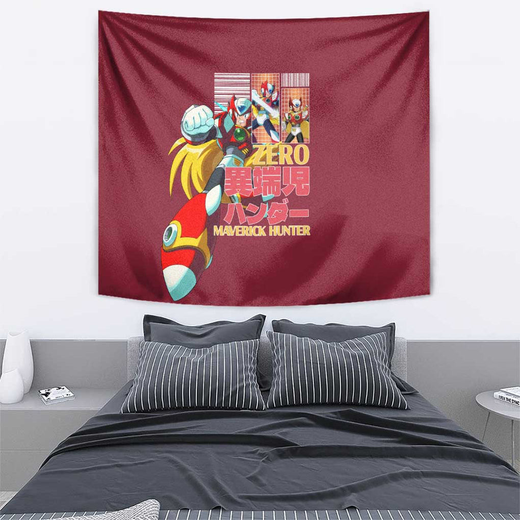 Zero Mega Man Tapestry Anime Style
