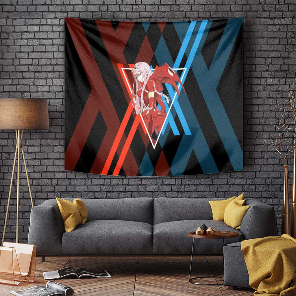 Zero Two Darling In The Franxx Mysterious Pilot Girl Tapestry With Horns Anime Style