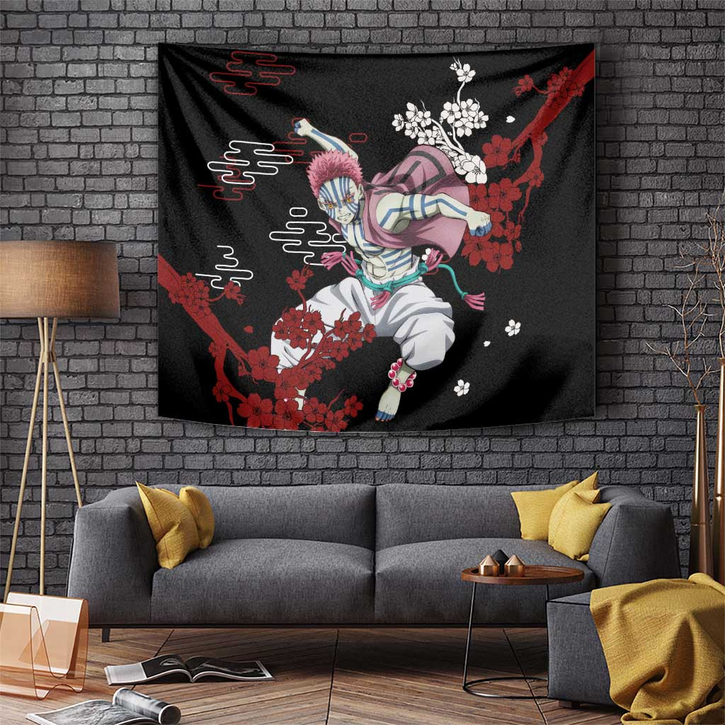 Akaza - Demon Slayer Tapestry Anime Japan Style