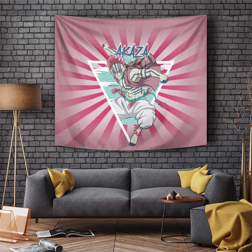 Akaza - Demon Slayer Tapestry Anime Style