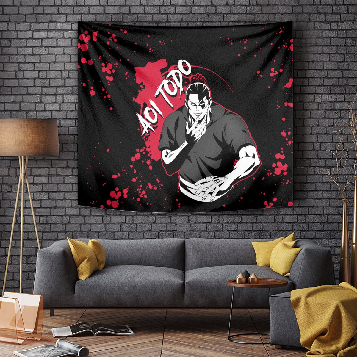 Aoi Todo Jujutsu Kaisen Tapestry Manga Style Art