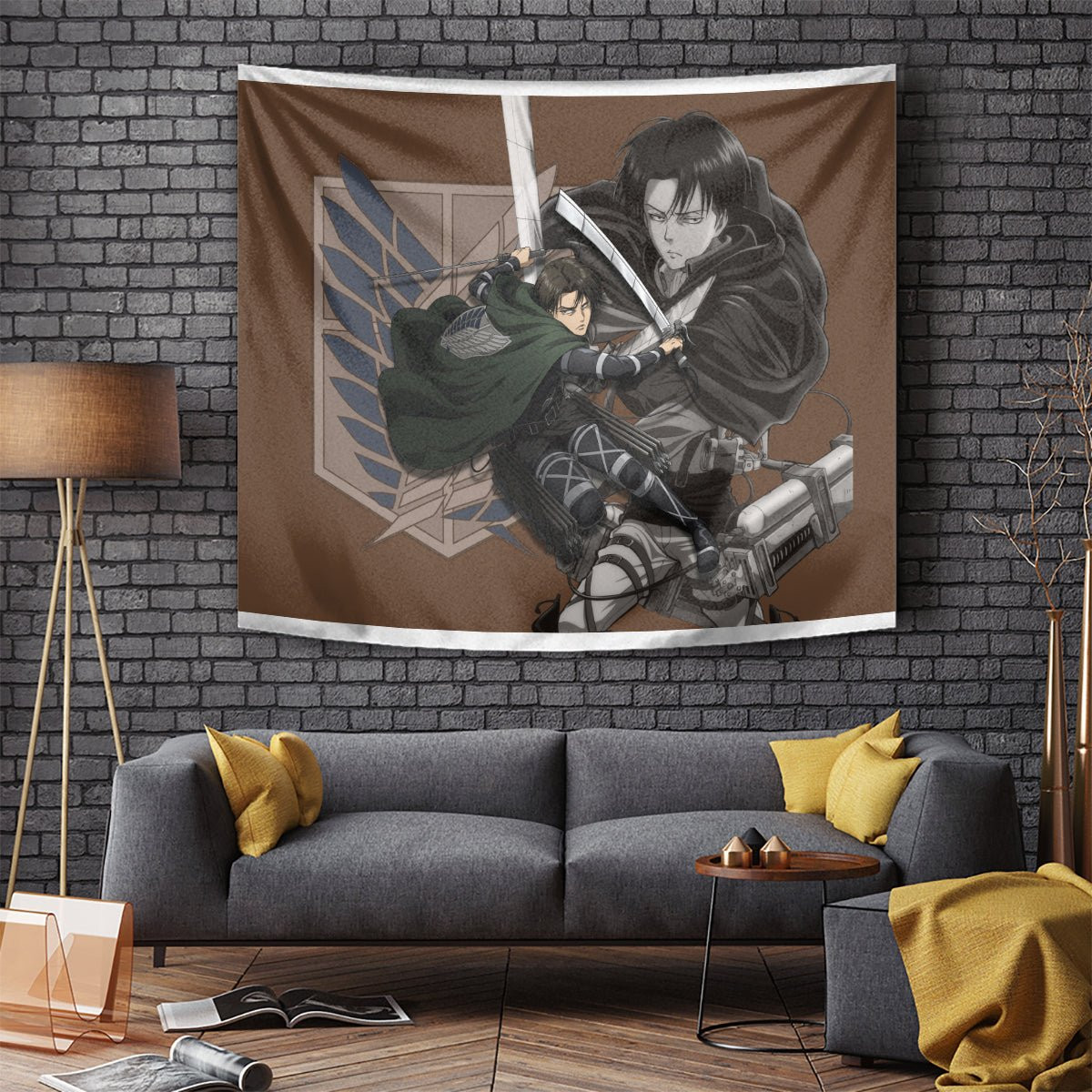 Aot Levi Ackerman Tapestry
