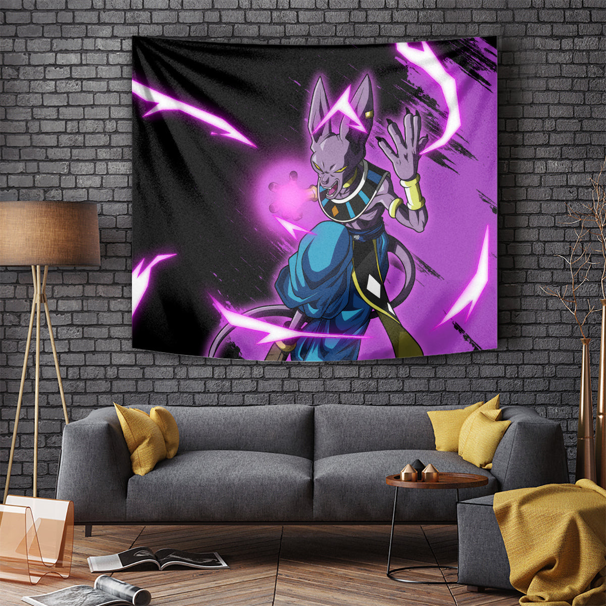 Beerus Dragon Ball Tapestry