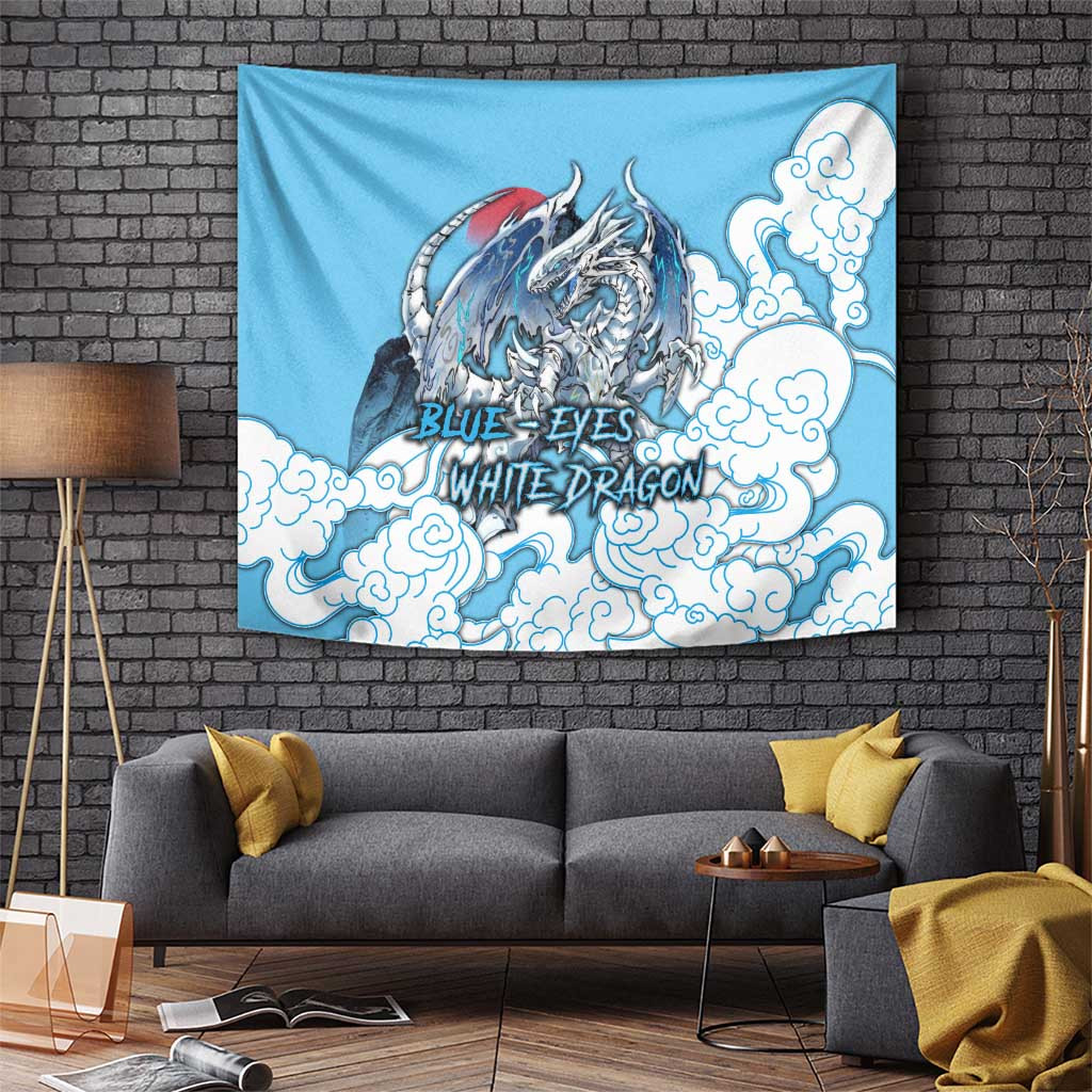 Blue-eyes White Dragon Tapestry Anime Japan Art Style