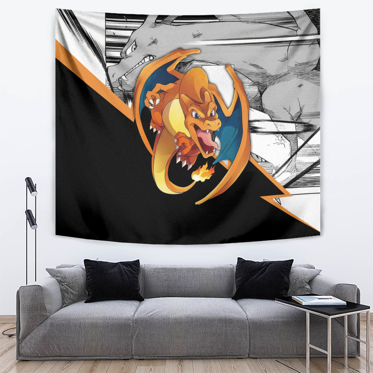 Charizard Mix Manga Tapestry
