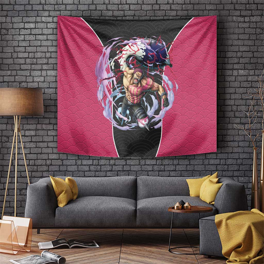 Charlotte Katakuri - One Piece Tapestry Anime Japan Pattern Style