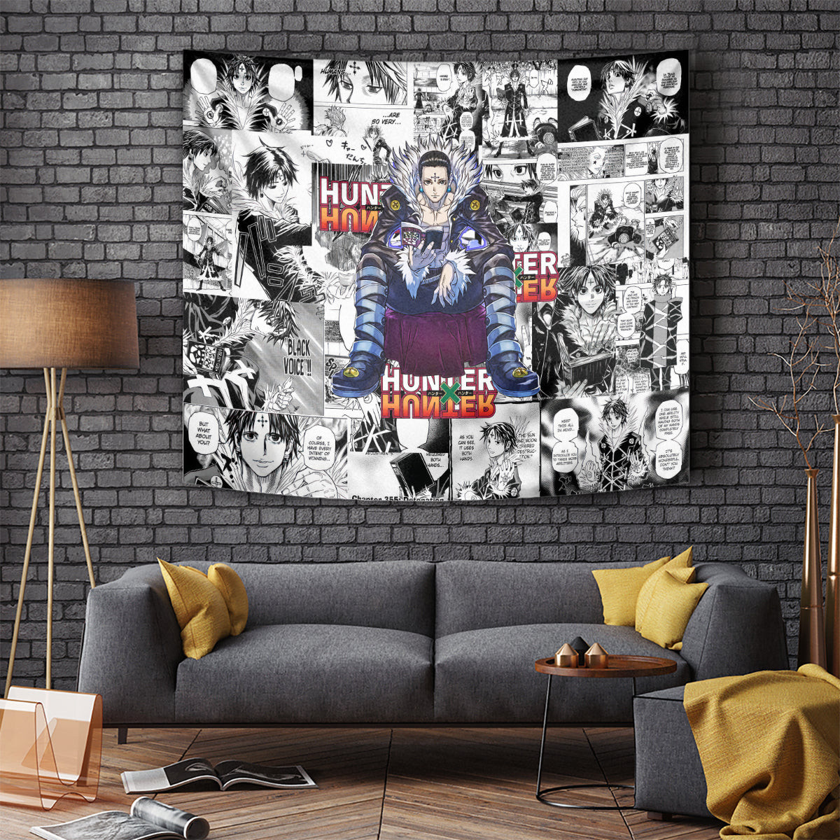 Chrollo Lucilfer Hunter X Hunter Tapestry Manga Mix Anime Style
