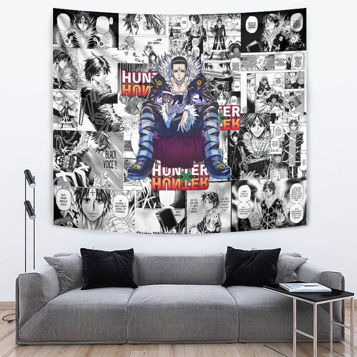 Chrollo Lucilfer Hunter X Hunter Tapestry Manga Mix Anime Style