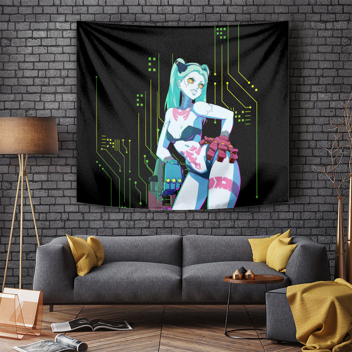 Cyberpunk Rebecca Tapestry