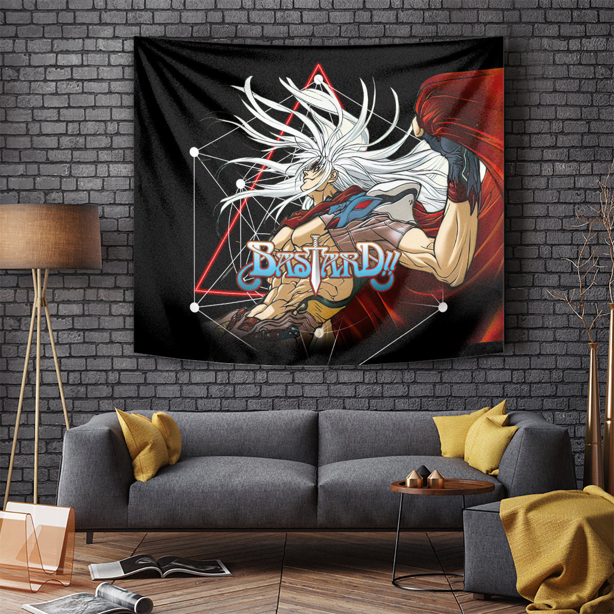 Dark Schneider Basrard Tapestry Anime Style