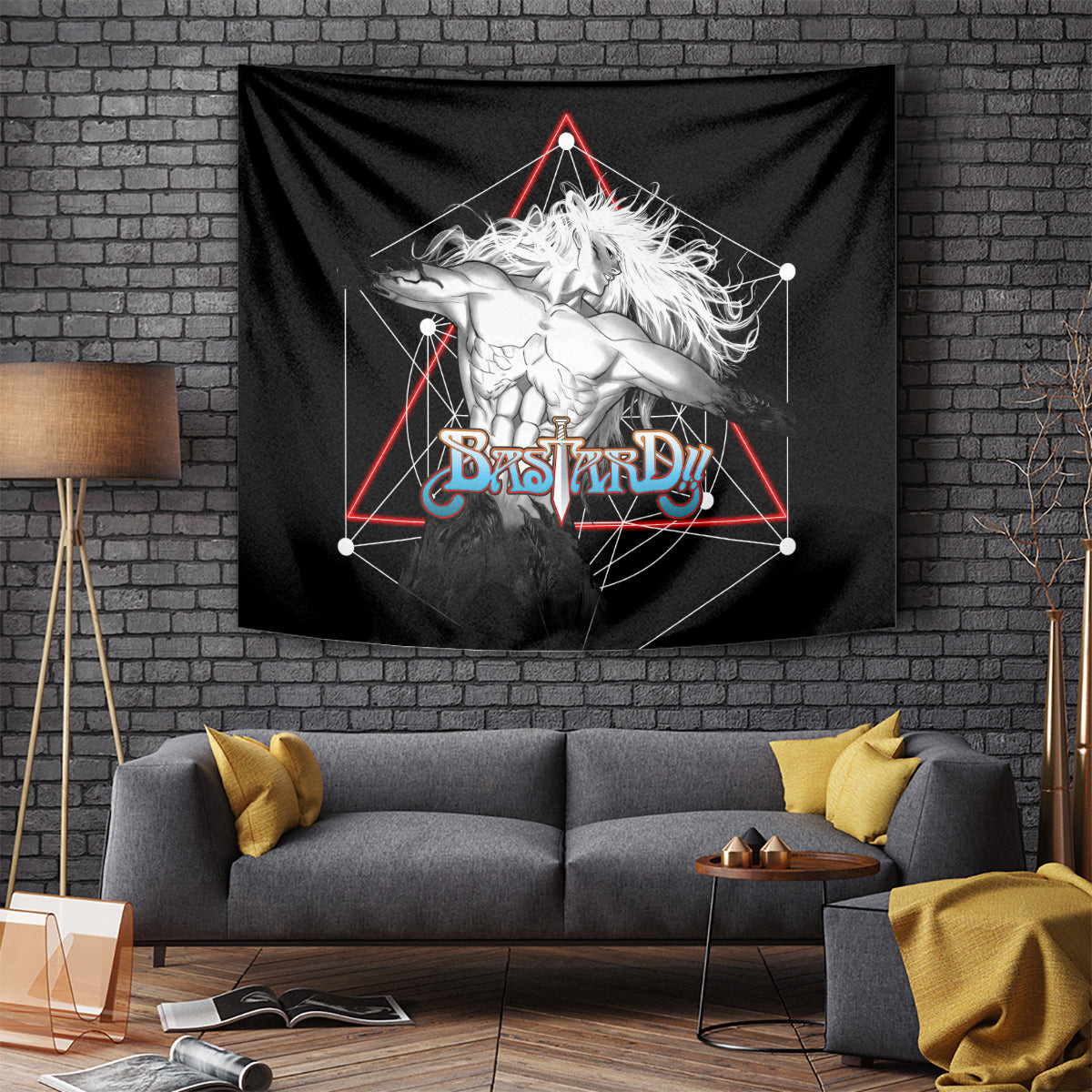 Dark Schneider Basrard Tapestry Anime Style