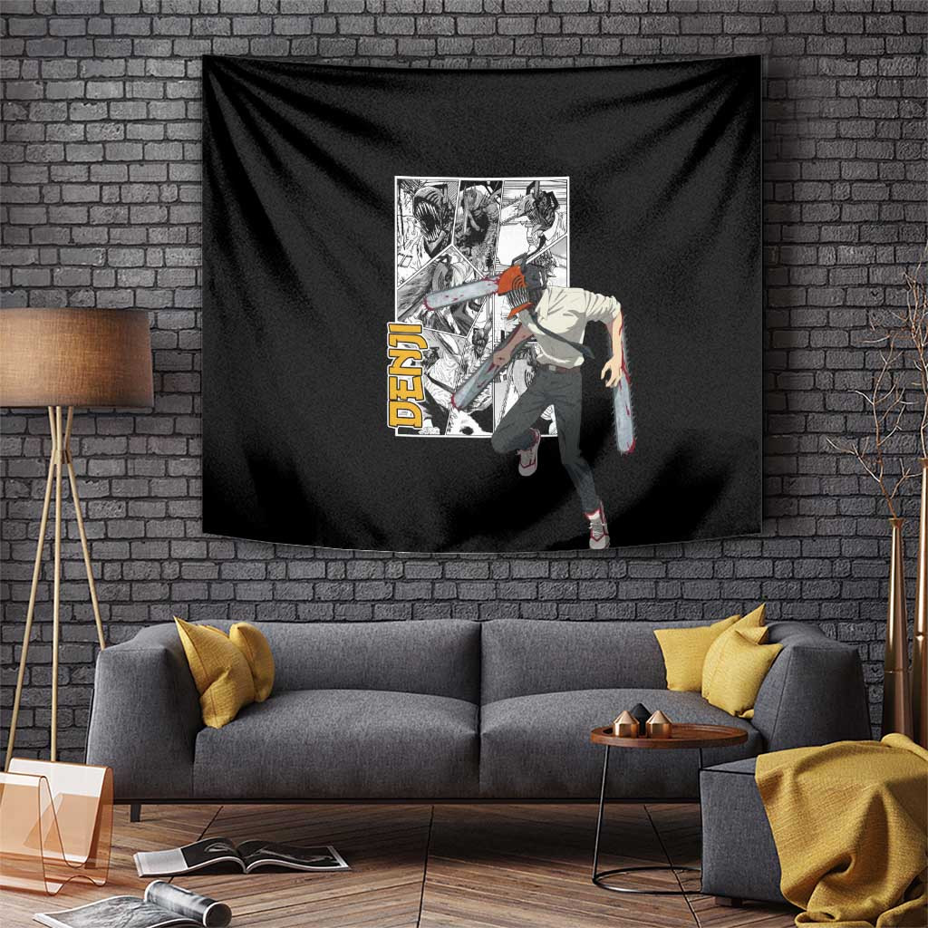 Denji - Chawsan Man Tapestry Anime Mix Manga Style