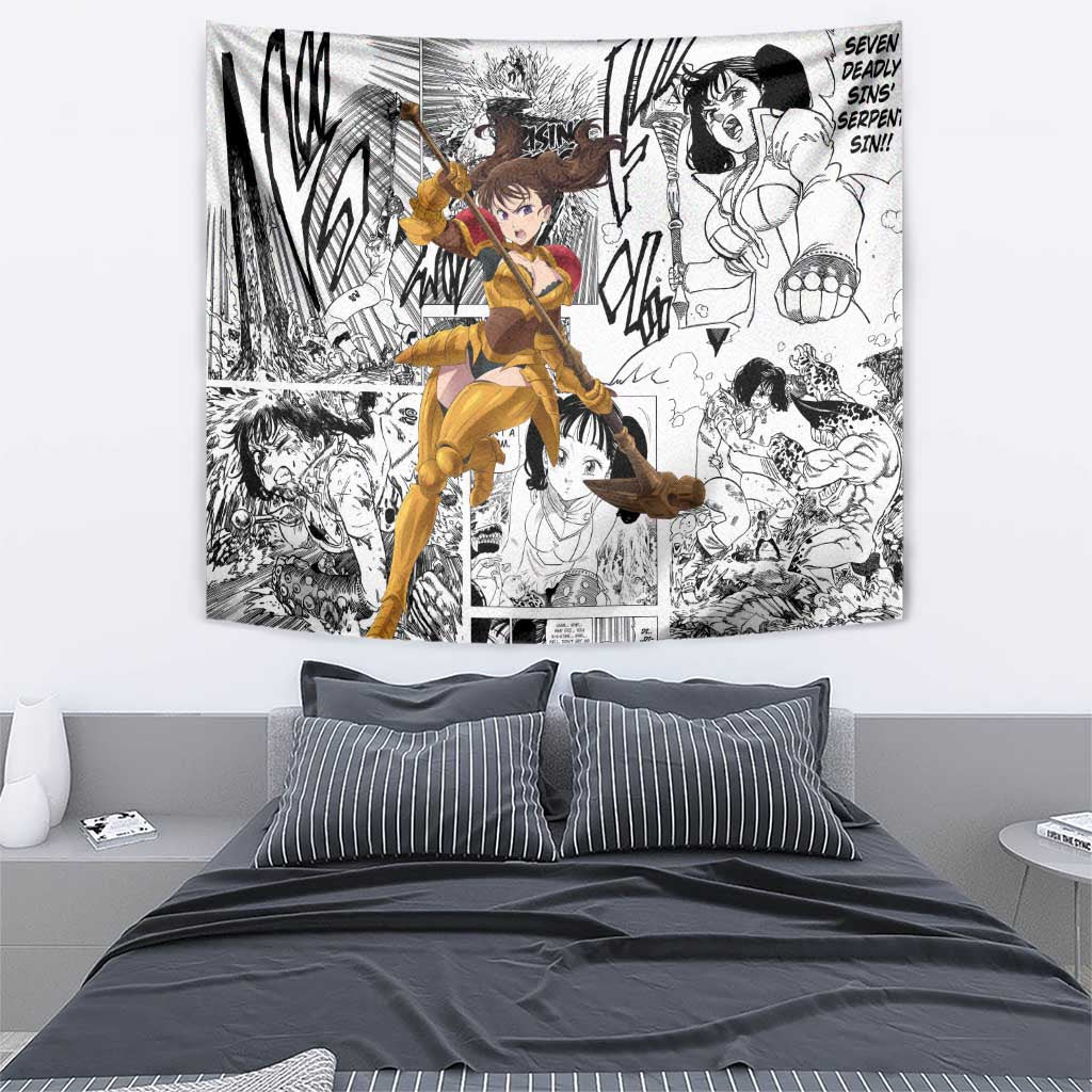 Diane - Nanatsu No Taizai Tapestry Anime Mix Manga Style