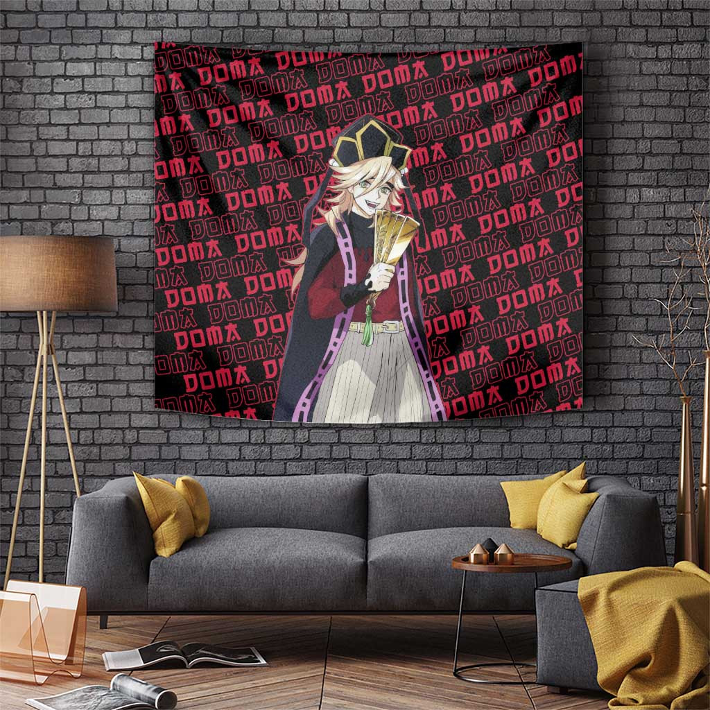 Doma - Demon Slayer Tapestry Anime Mix Pattern Style
