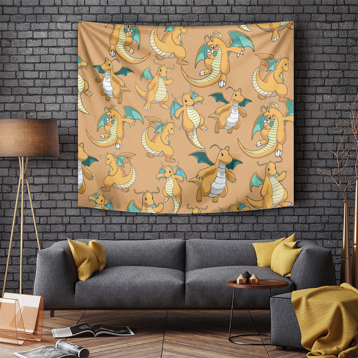 Dragonite Pattern Style Tapestry