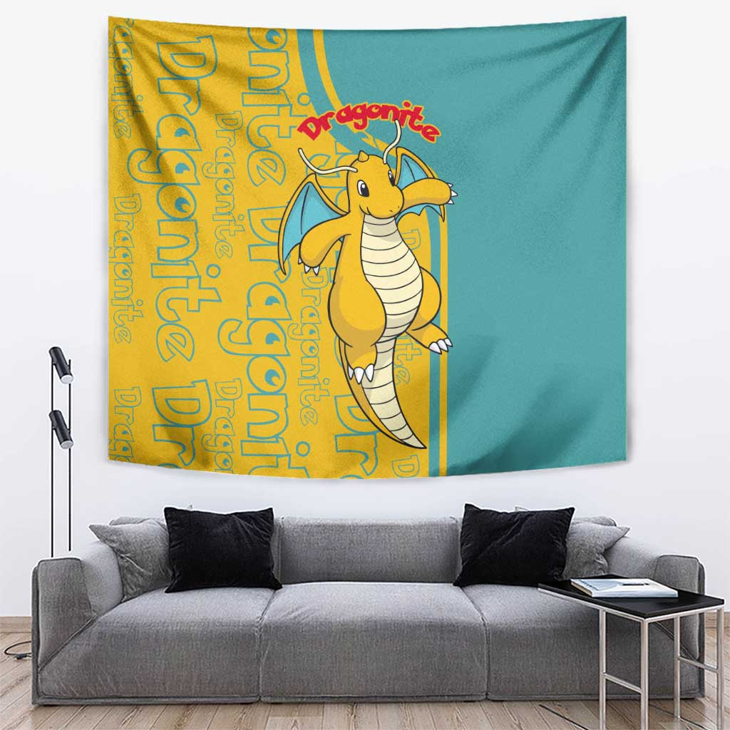 Dragonite - Pokemon Tapestry Anime Style
