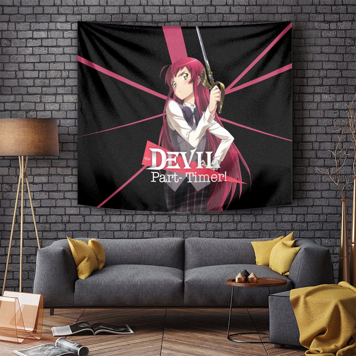 Emi Yusa The Devil Part Timer Tapestry Anime Style
