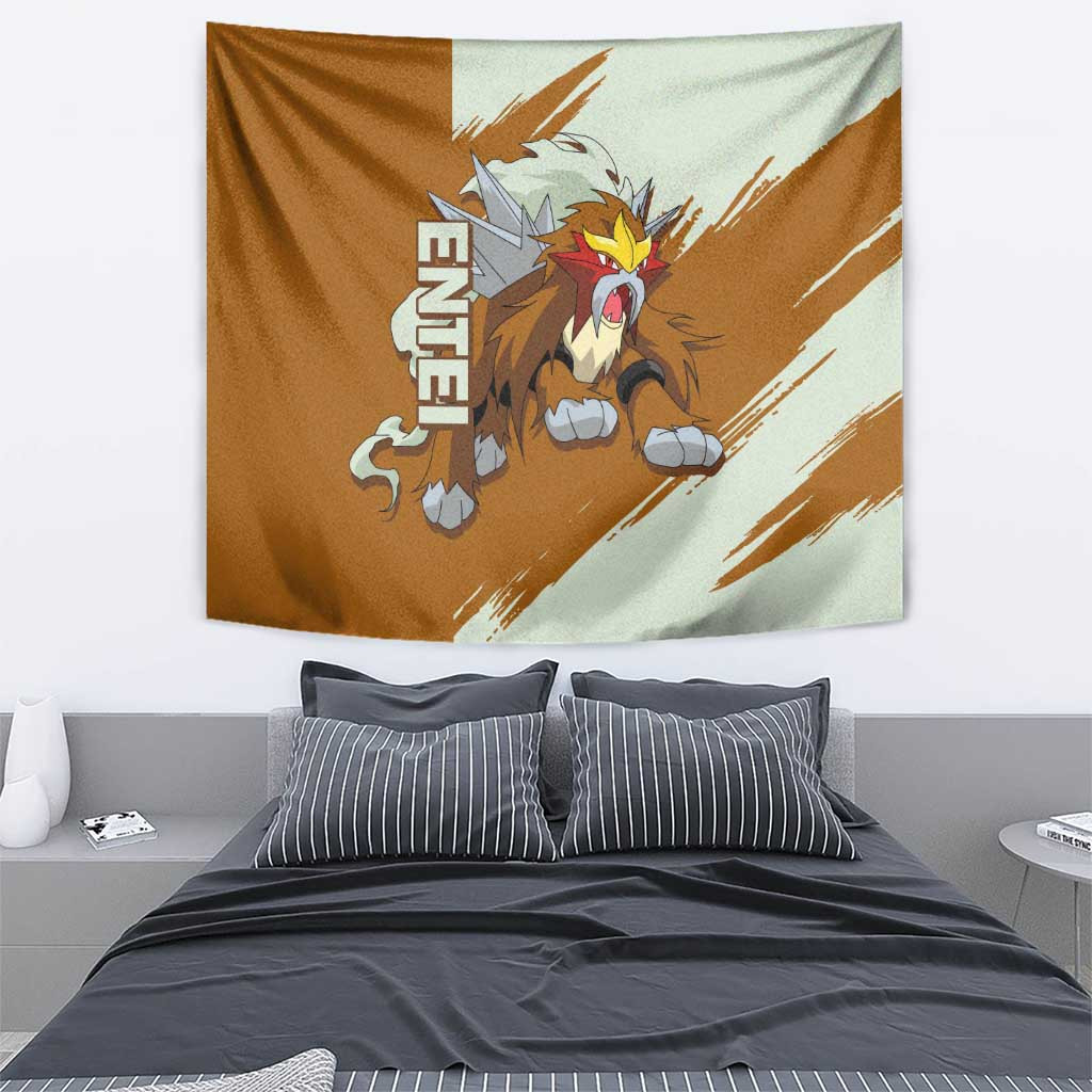Entei - Pokemon Tapestry Anime Style