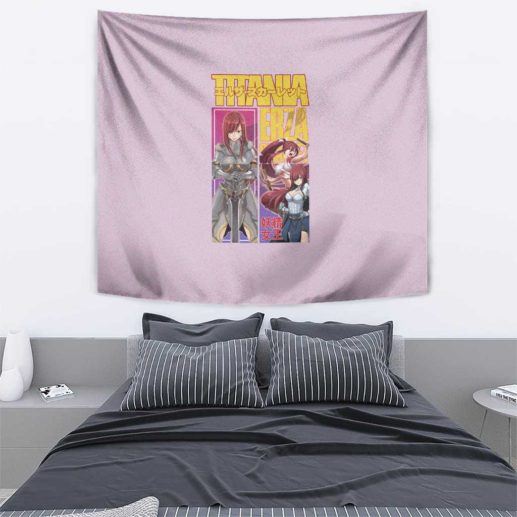 Erza Scarlet Fairy Tail Tapestry Anime Style
