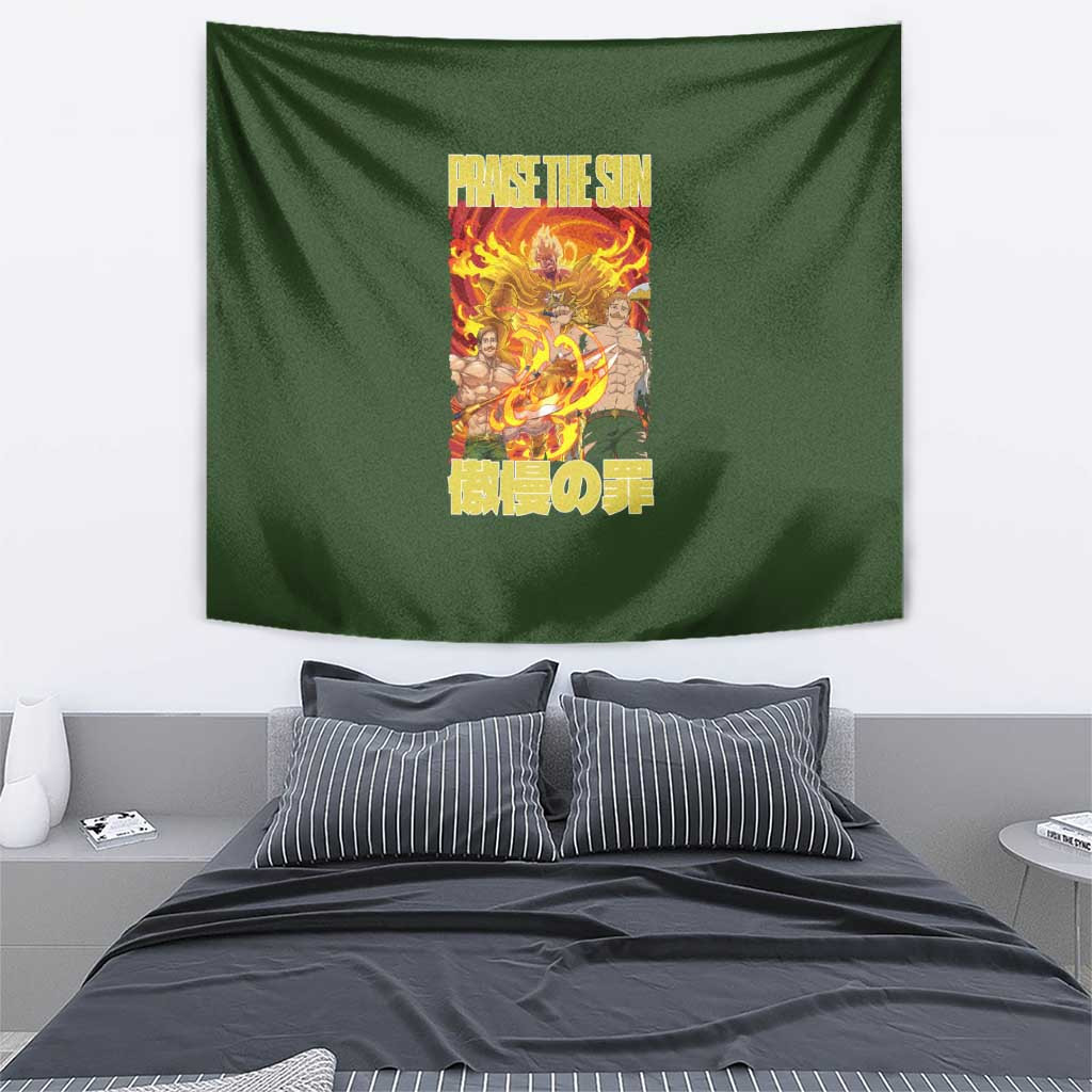 Escanor Seven Deadly Sins Tapestry Anime Style