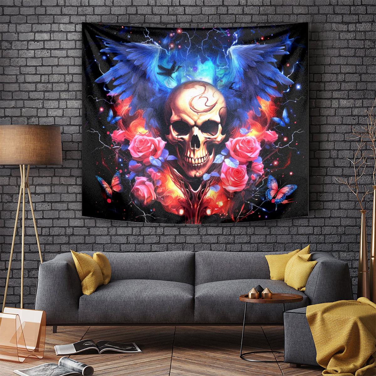 Fairy Skull Tapestry Assuming I Was Like Most Girls Was Your First Mistake Dt01