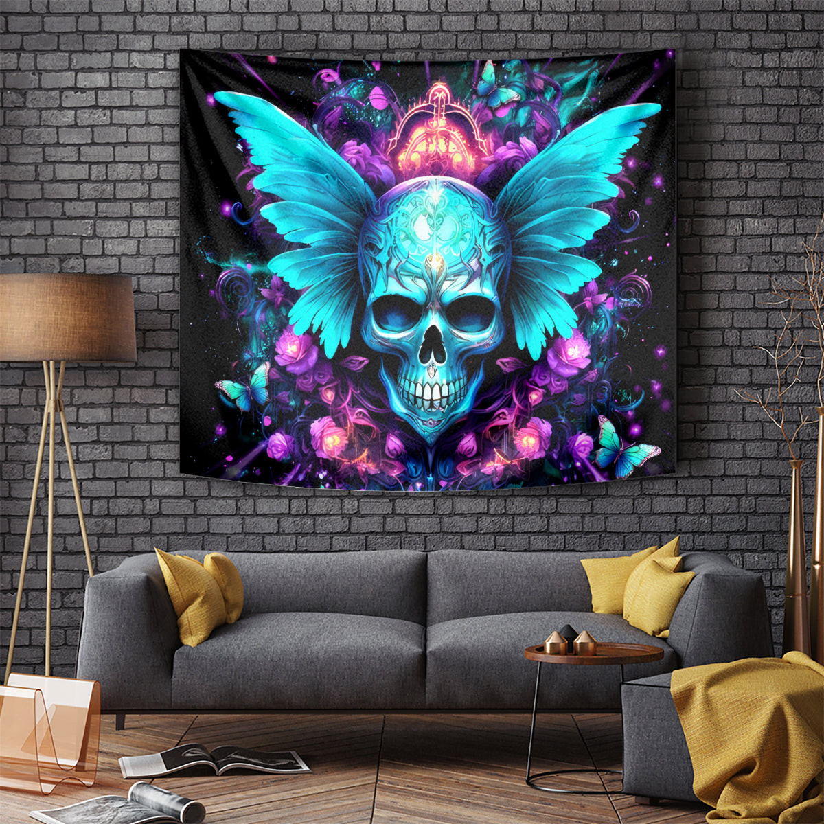 Fairy Skull Tapestry In My Next Life I Want To Be The Karme Fairy Dt01