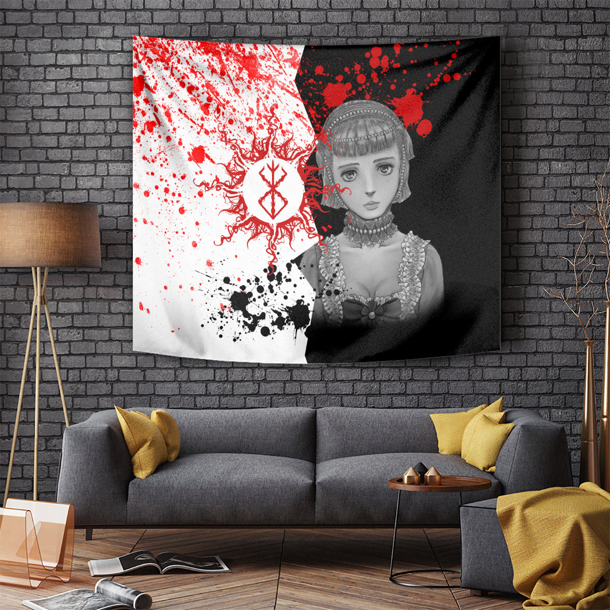 Farnese De Vandimion Berserk Tapestry Grunge Blood Style