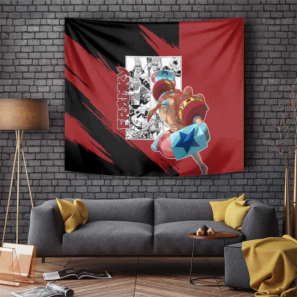 Franky - One Piece Tapestry Anime Mix Manga Style