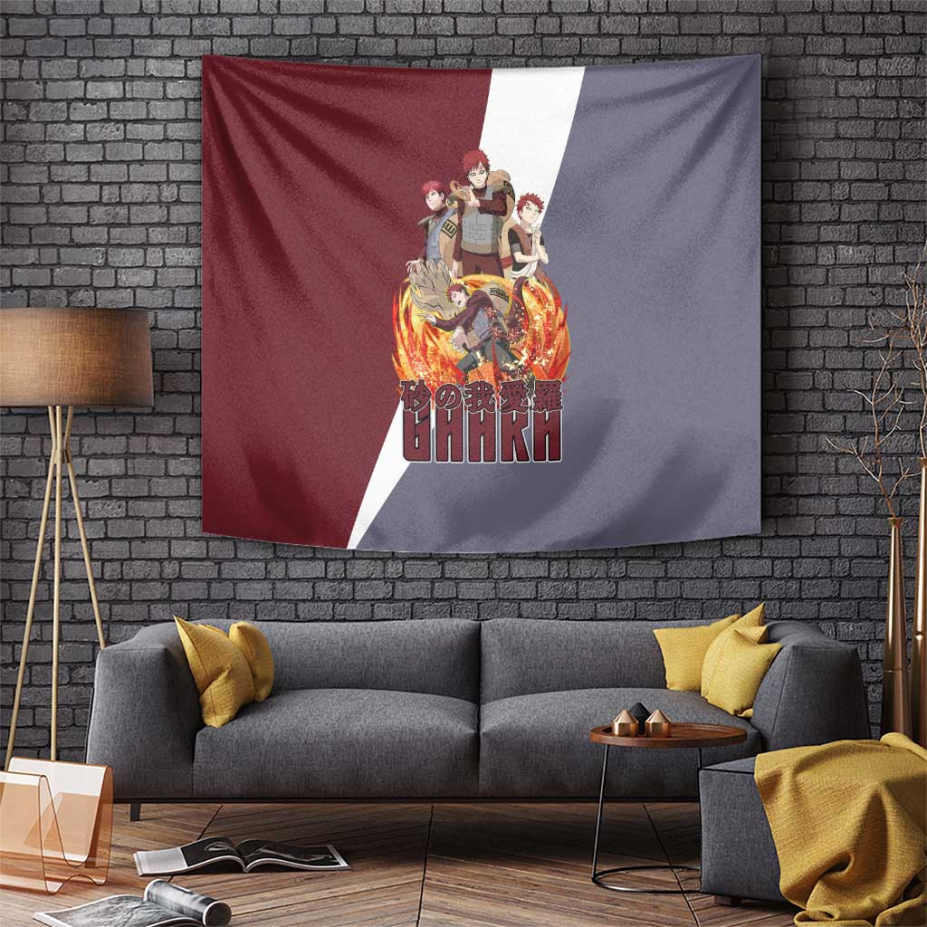 Gaara - Naruto Tapestry Anime Style